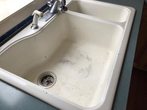 A Dirty Kitchen Sink.