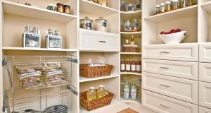 A pantry very well organized.